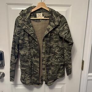 Faded Glory Women's Camouflage Utility Jacket with Hood XS